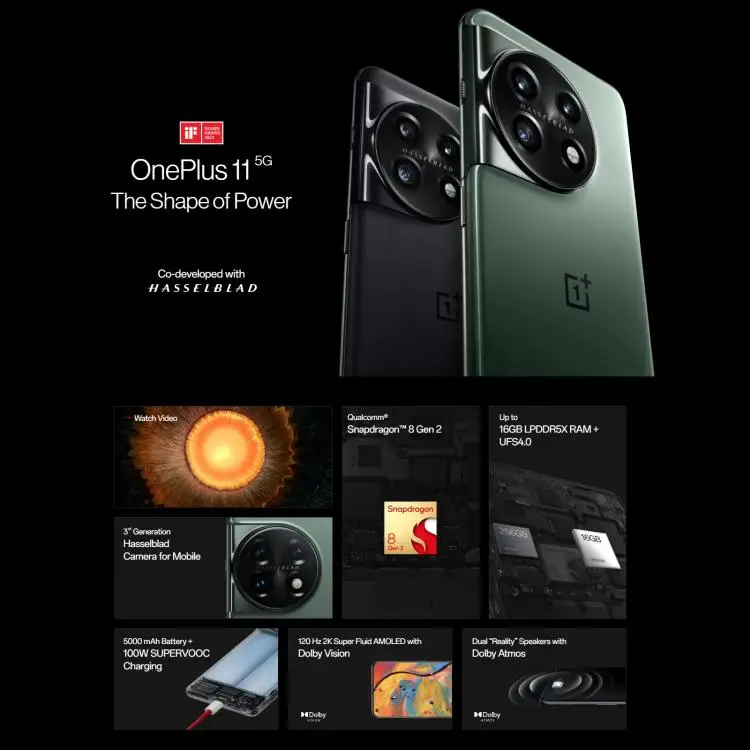 OnePlus 11 5G Global Mobile, 16GB+256GB, 6.7